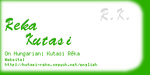 reka kutasi business card