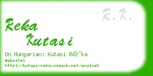 reka kutasi business card